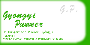 gyongyi pummer business card